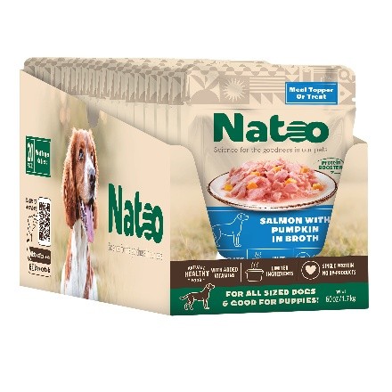 20/3oz Natoo Wet DOG - Salmon with pumpkin in broth - Dog/Cat Supplements